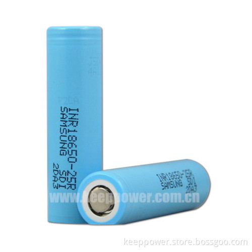 18650 2500mah - INR18650-25R 20A continuous discharge 3.6v samsung inr18650 25r